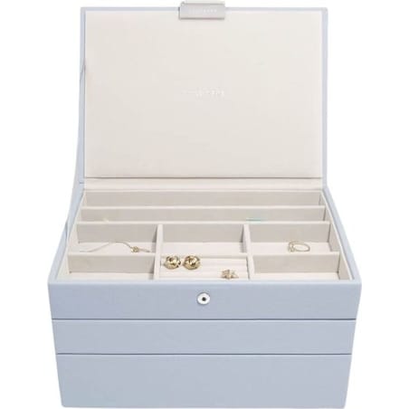 Szkatułka na biżuterię Stackers potrójna classic lawendowa