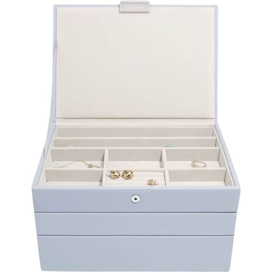 Szkatułka na biżuterię Stackers potrójna classic lawendowa