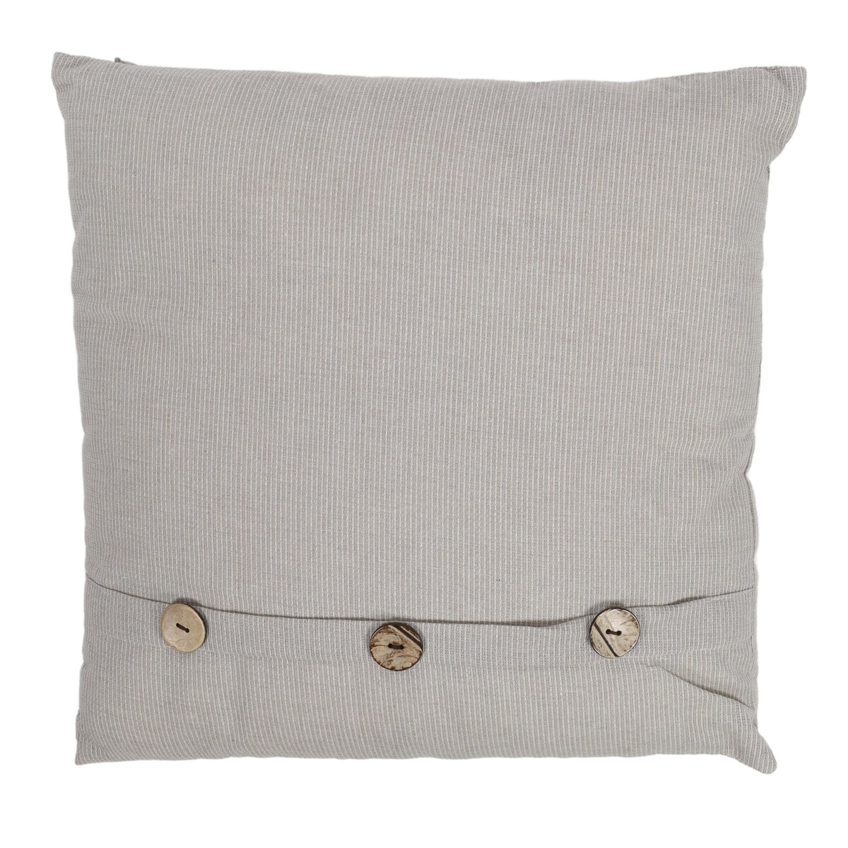 Poduszka dekoracyjna z dużymi guzikami, 45 x 45 cm