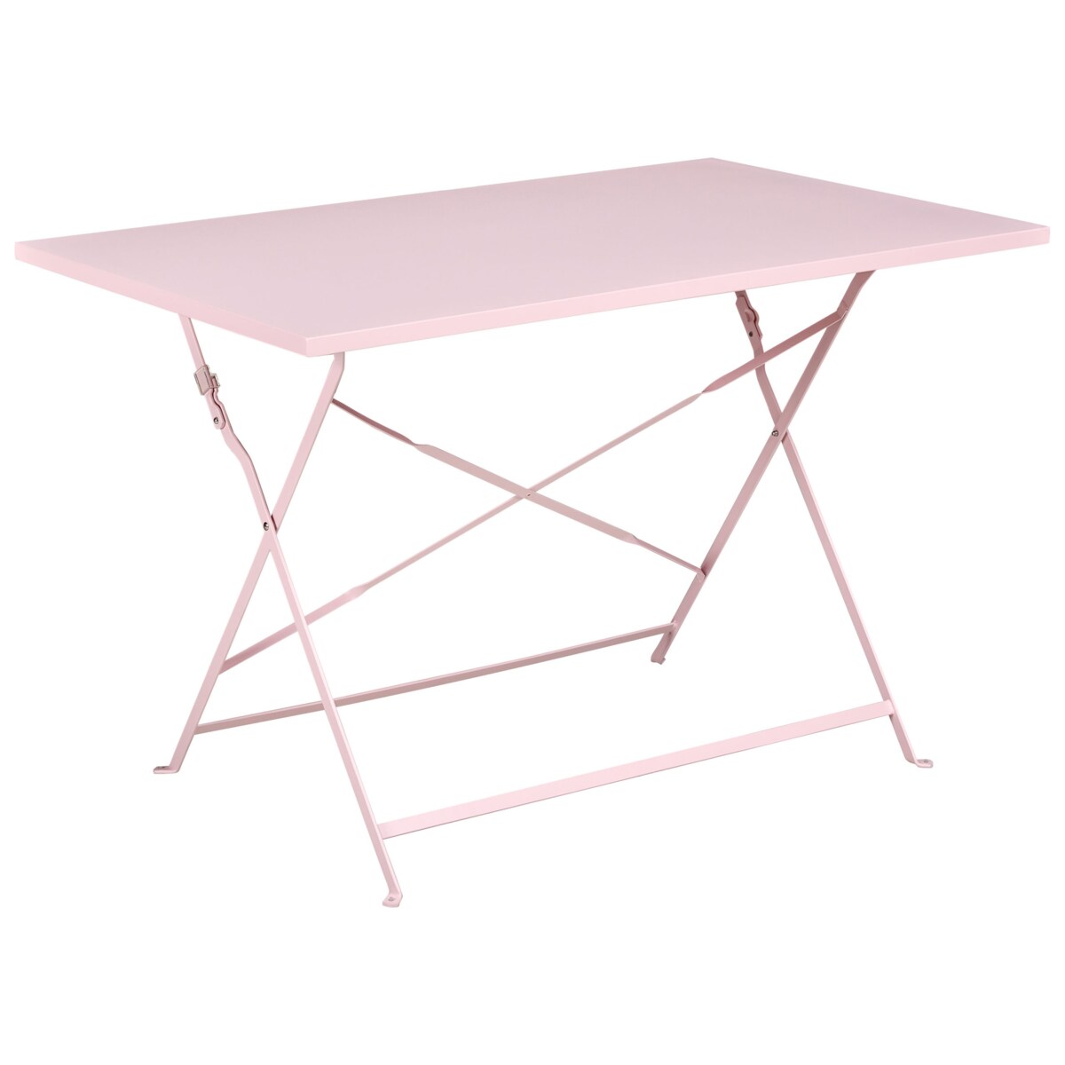 Zestaw ogrodowy dla 4 osób FIORI Składane Metal Pastelowy róż