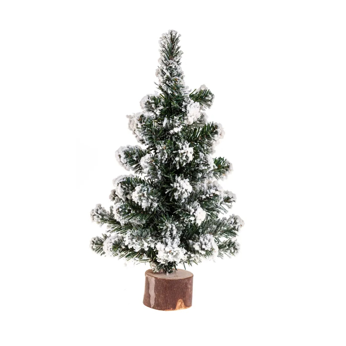 Choinka stroik z ośnieżonymi gałązkami, 25 cm