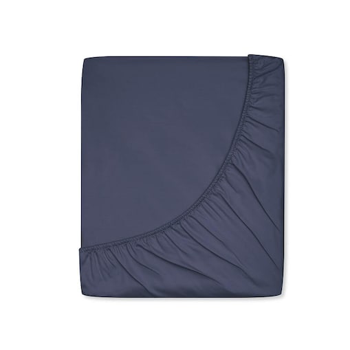 Prześcieradło satynowe z gumką midnight blue 200 x 200 cm