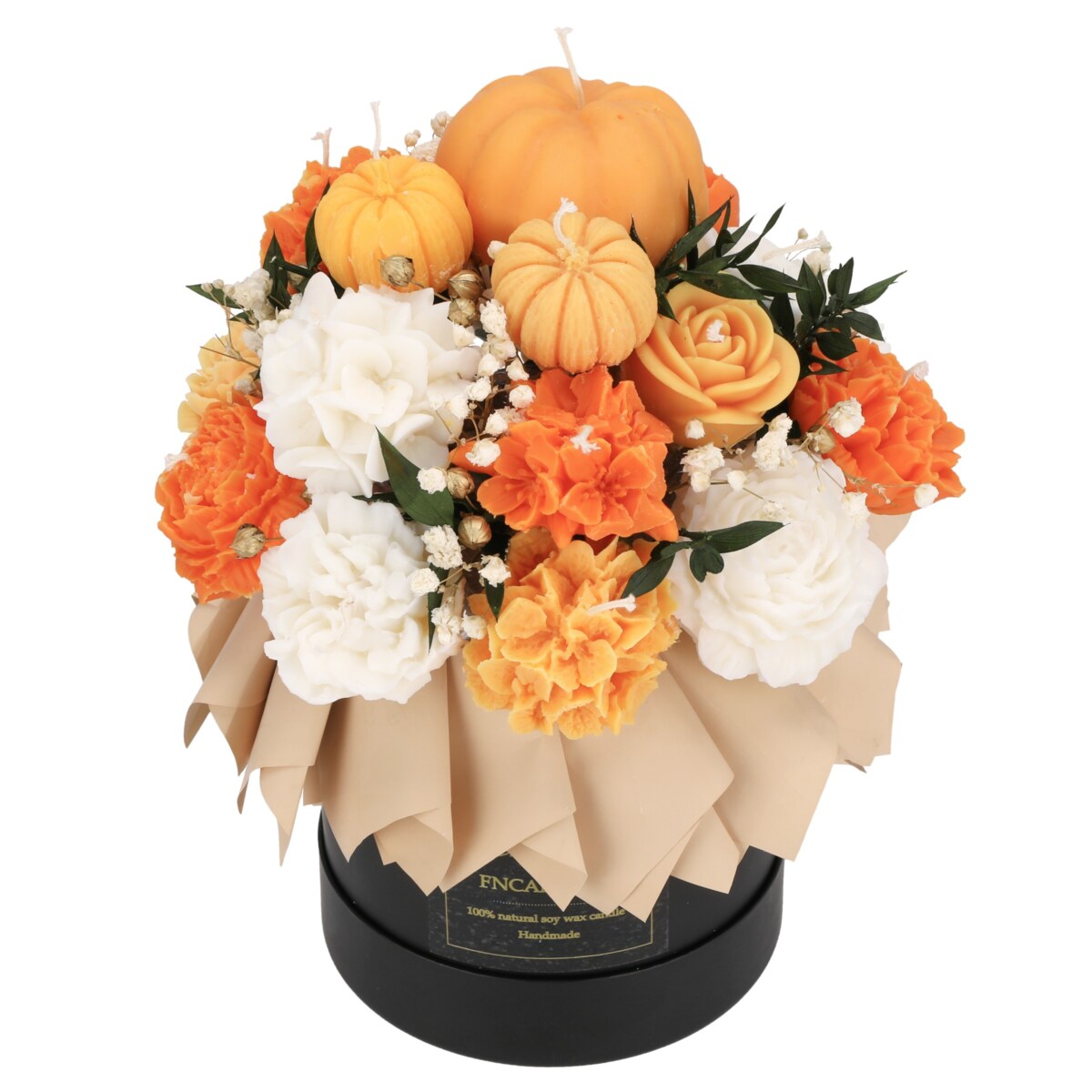 Świeca sojowa ZAPACHOWA świeczka JESIENNA dynia FLOWERBOX pumpkin BUKIET