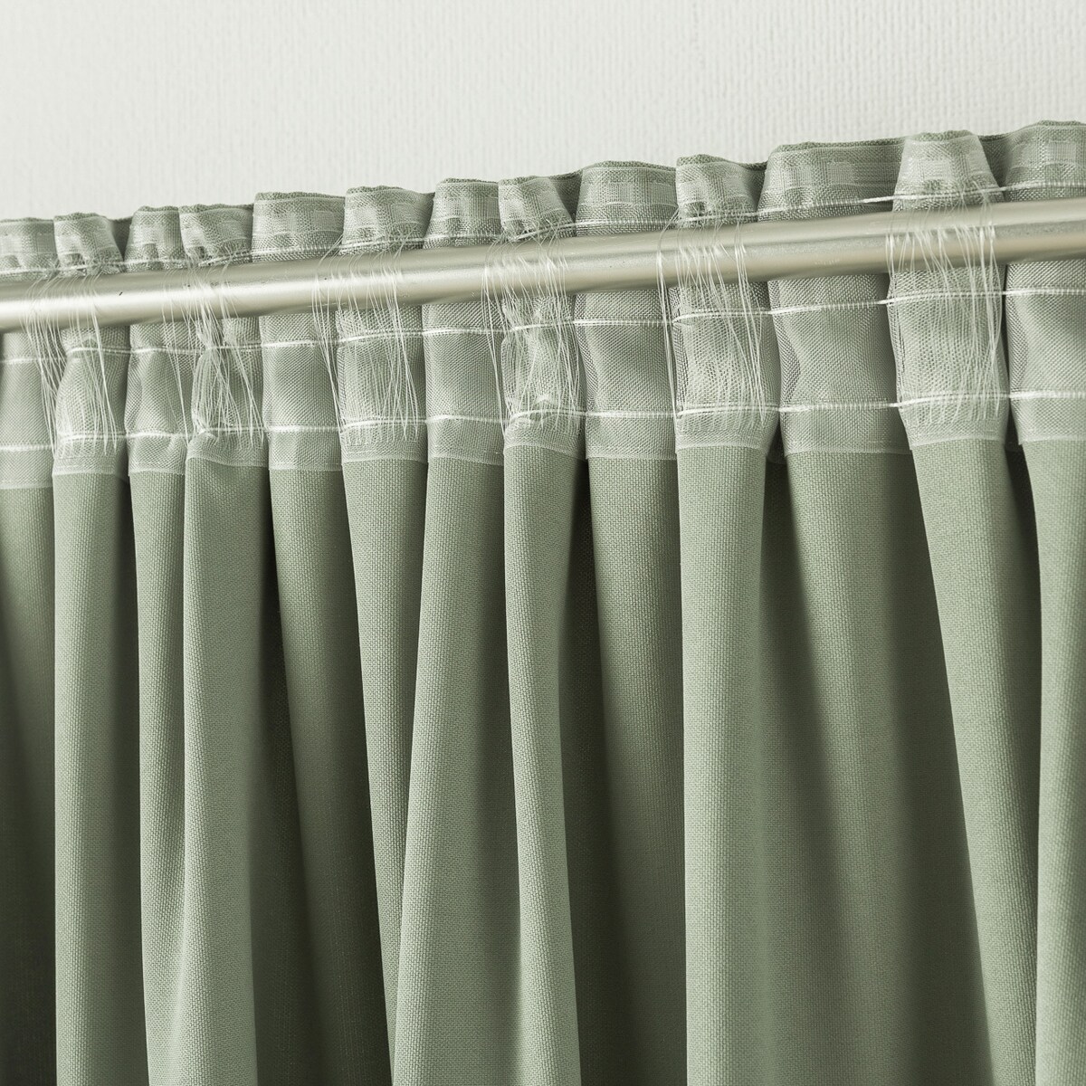 Zasłona na taśmie marszczącej szałwiowa aksamitna 140 x 280 cm 1 szt. 140x280 pastelowy