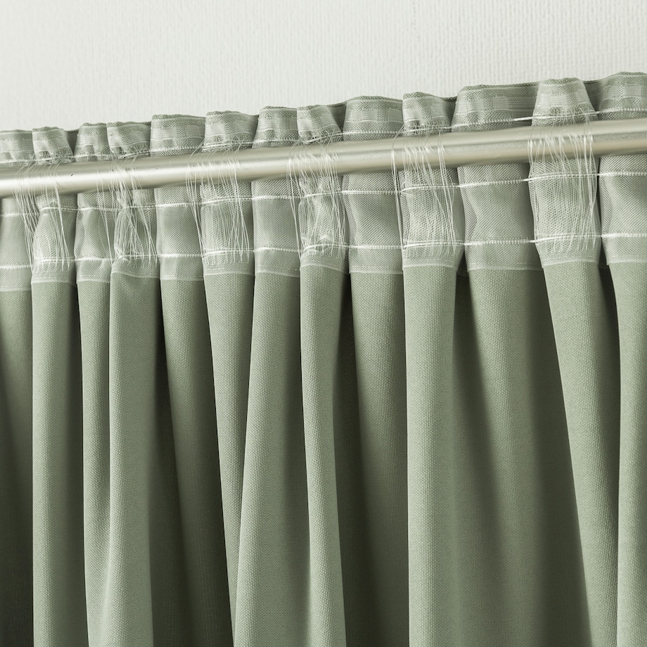 Zasłona na taśmie marszczącej szałwiowa aksamitna 140 x 280 cm 1 szt. 140x280 pastelowy