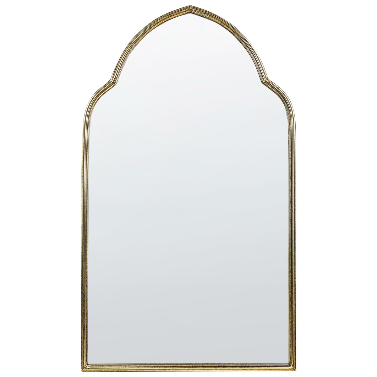 Metalowe lustro ścienne 54 x 100 cm złote ACONCHI