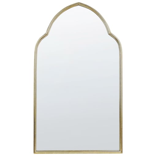 Metalowe lustro ścienne 54 x 100 cm złote ACONCHI