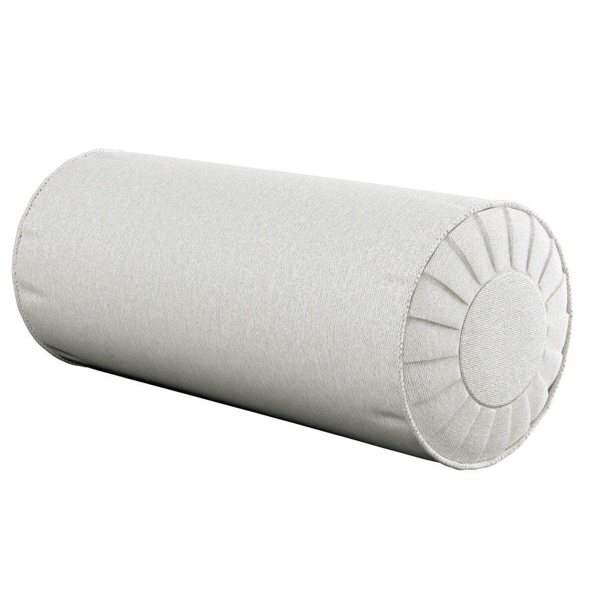 Poduszka wałek z zakładkami, kremowy, Ø20 x 50 cm, Amsterdam