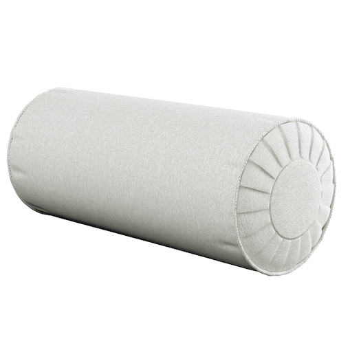 Poduszka wałek z zakładkami, kremowy, Ø20 x 50 cm, Amsterdam