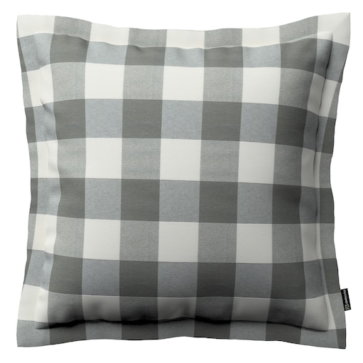 Poszewka Mona na poduszkę 45x45 szaro-biała krata (5,5x5,5cm)