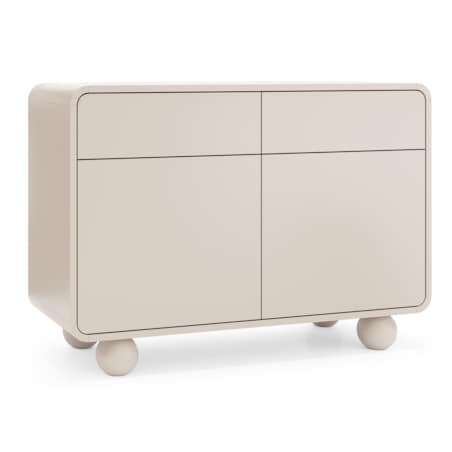 Komoda 108 ALBI w kolorze kaszmirowym na okrągłych nóżkach