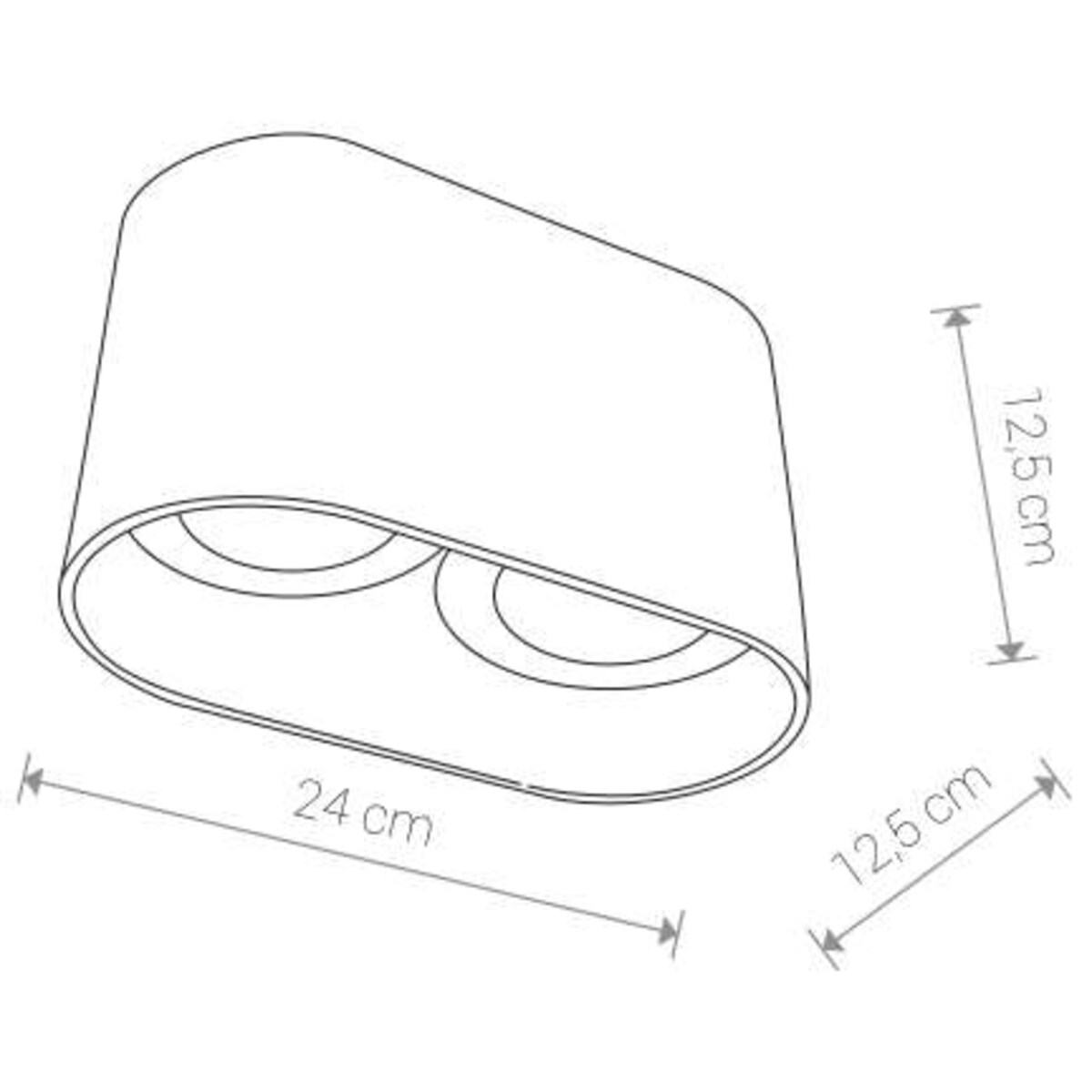 Lampa punktowa 9241 OVAL Biały Nowodvorski