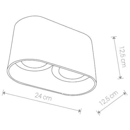 Lampa punktowa 9241 OVAL Biały Nowodvorski