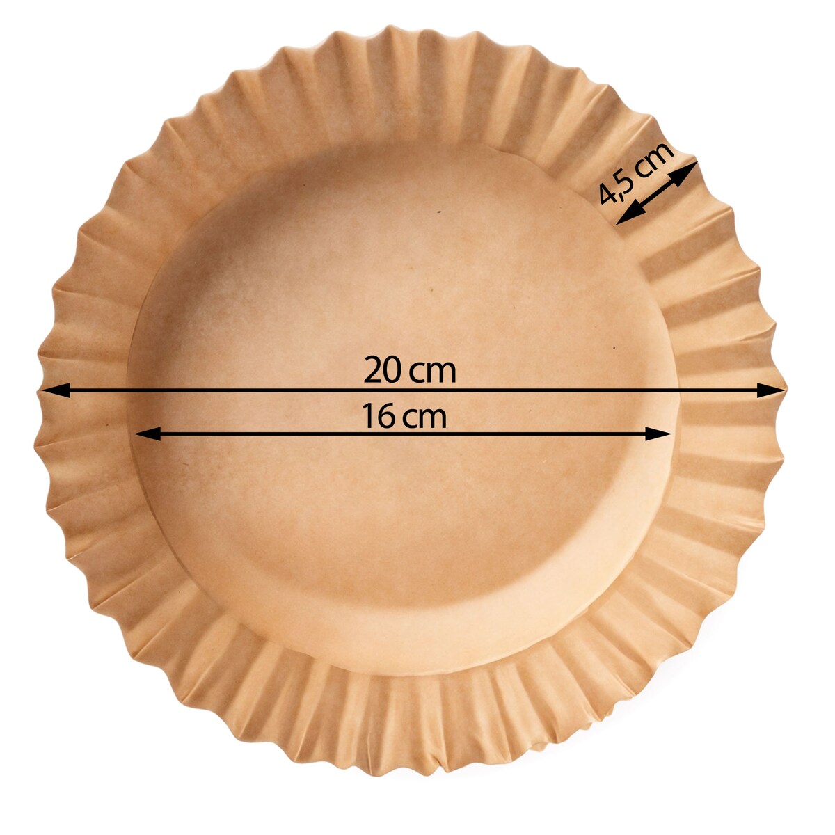 Papier do pieczenia do frytkownicy 50 szt air fryer 20 cm Berdsen