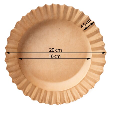 Papier do pieczenia do frytkownicy 50 szt air fryer 20 cm Berdsen