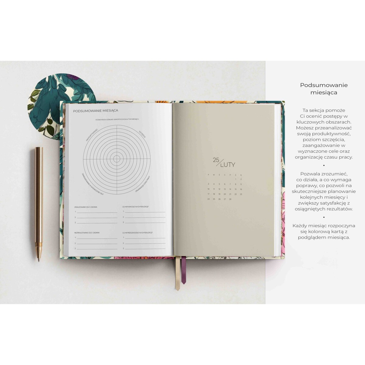 Planner dzienny 2025 – Ramo De Flores