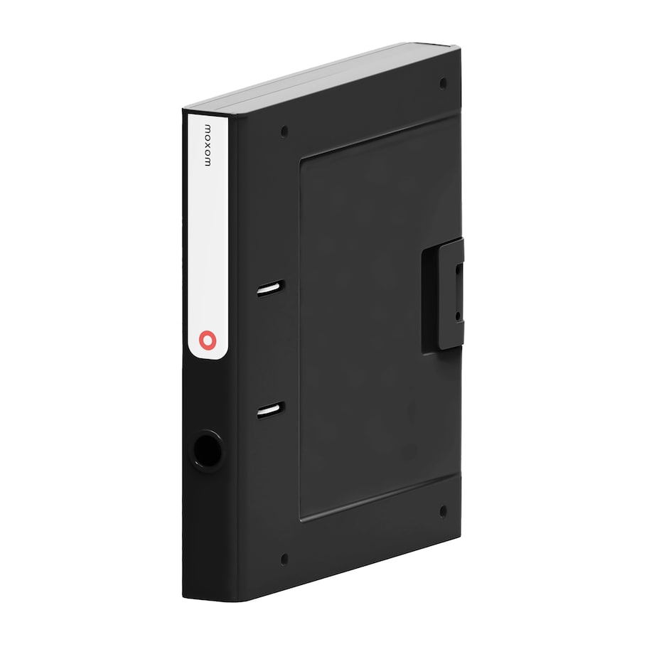 Segregator A4 Na Dokumenty Stojący 5 Cm Wąski Plastikowy Nowoczesny Czarny