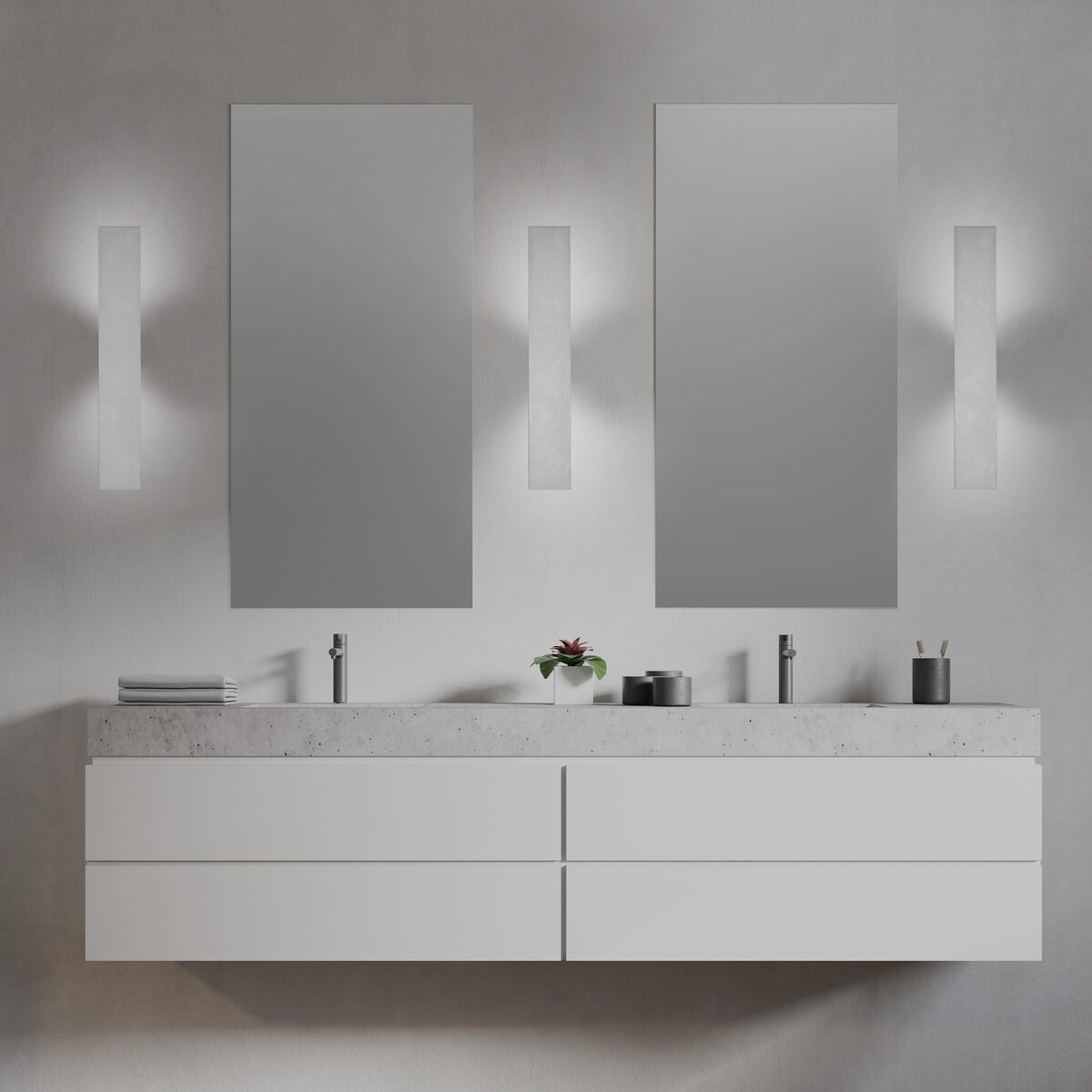 Kinkiet ścienny TK Lighting NAVI WHITE 4755 biały 50 cm 2xG9 nowoczesna lampa do sypialni, korytarza i łazienki przy lustrze