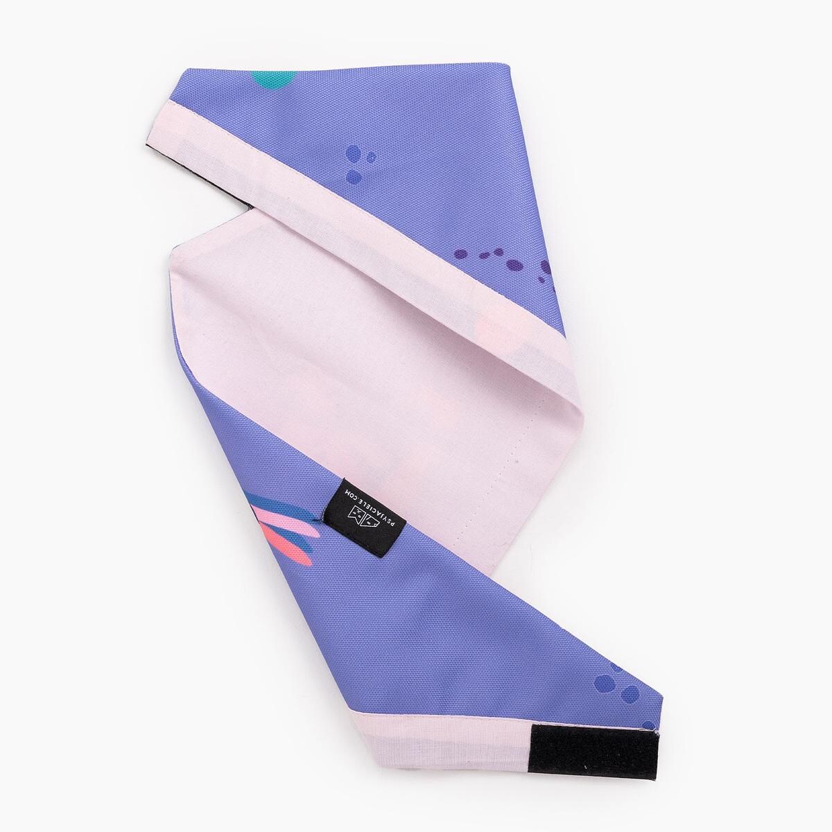 Bandanka "Pies z głową w dół" - Rozmiar: M, Rodzaj: Zapinana na szyi