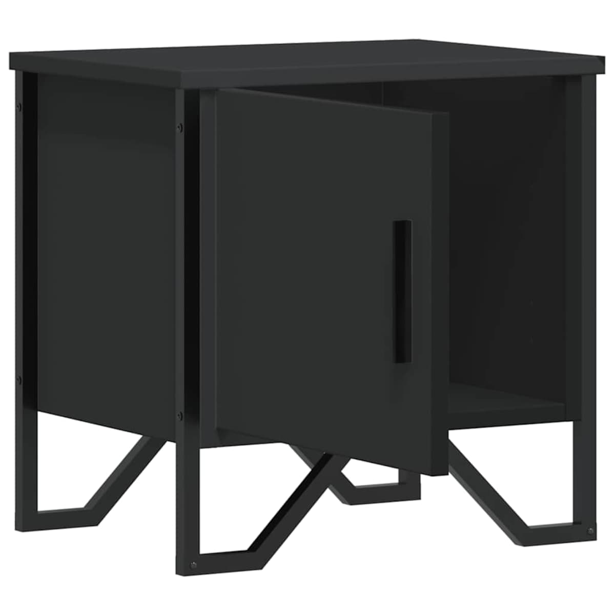 vidaXL Szafki nocne 2 szt. czarne 40x30x40 cm, materiał drewnopochodny