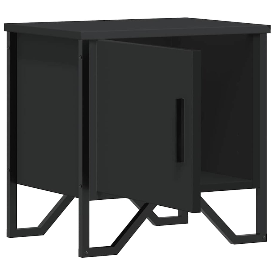 vidaXL Szafki nocne 2 szt. czarne 40x30x40 cm, materiał drewnopochodny