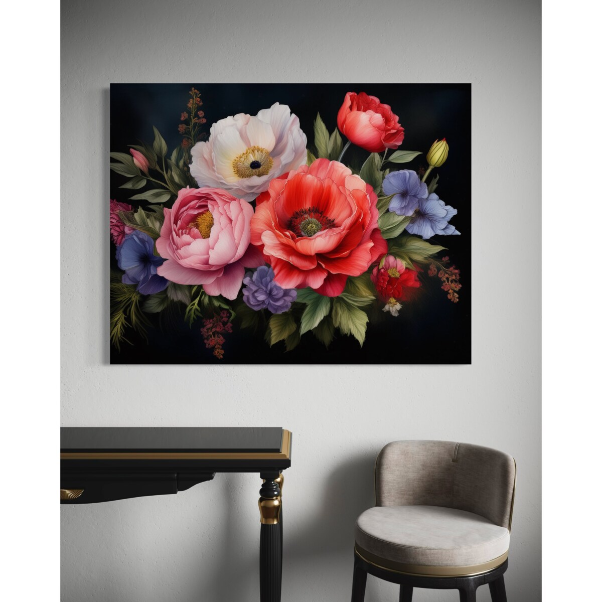 Feeby Obraz na płótnie, Bukiet Kwiaty 100x70