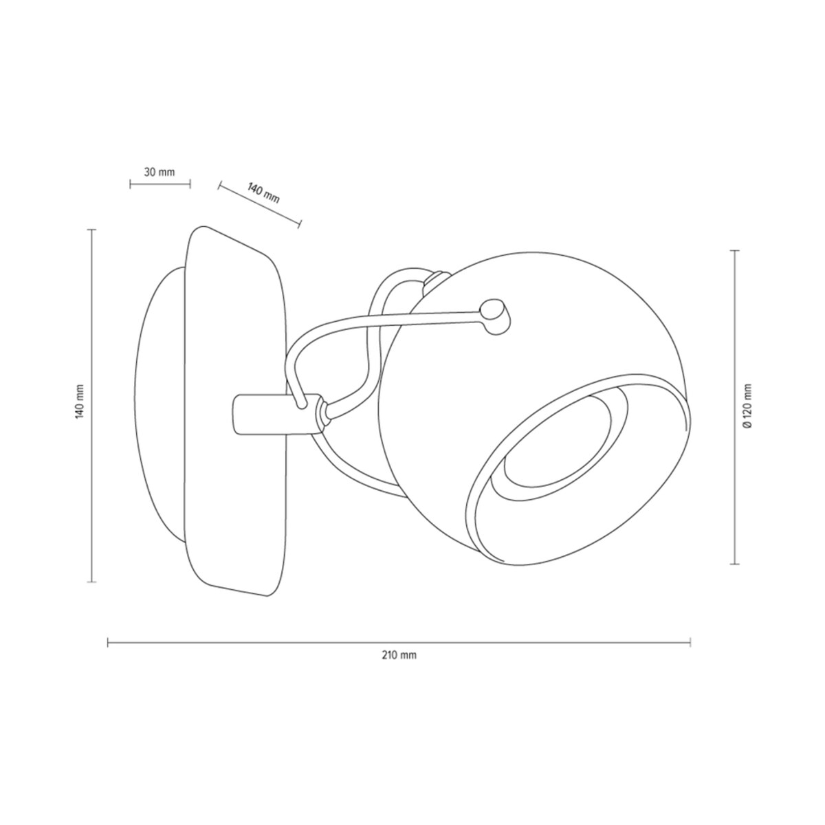 Kinkiet BRITOP Lighting 1xGU10 LED 5W Klasyczne Połączenie Satyny z Szarym Betonem, Polski Producent, 1 szt.
