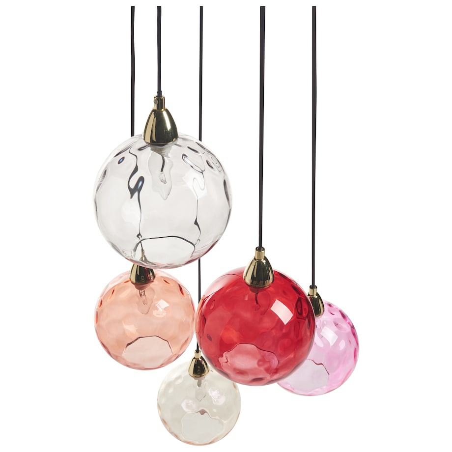 Lampa wisząca PABELLON Szkło Czerwony