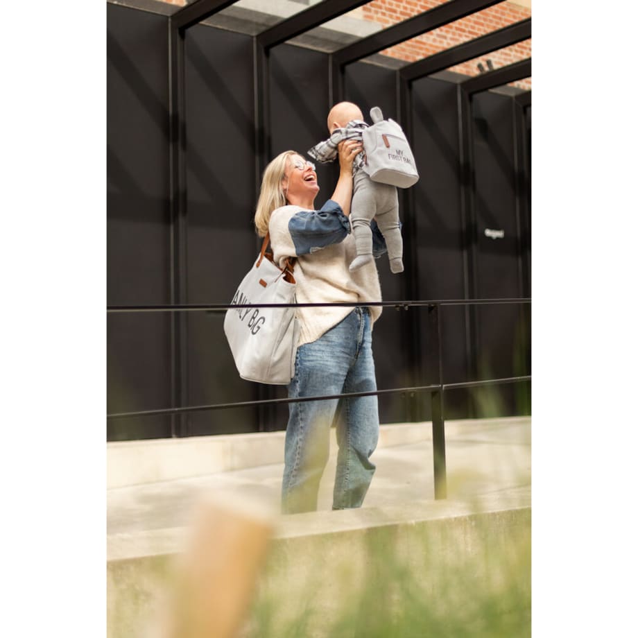 Childhome Plecak dziecięcy My First bag Kanwas Szary