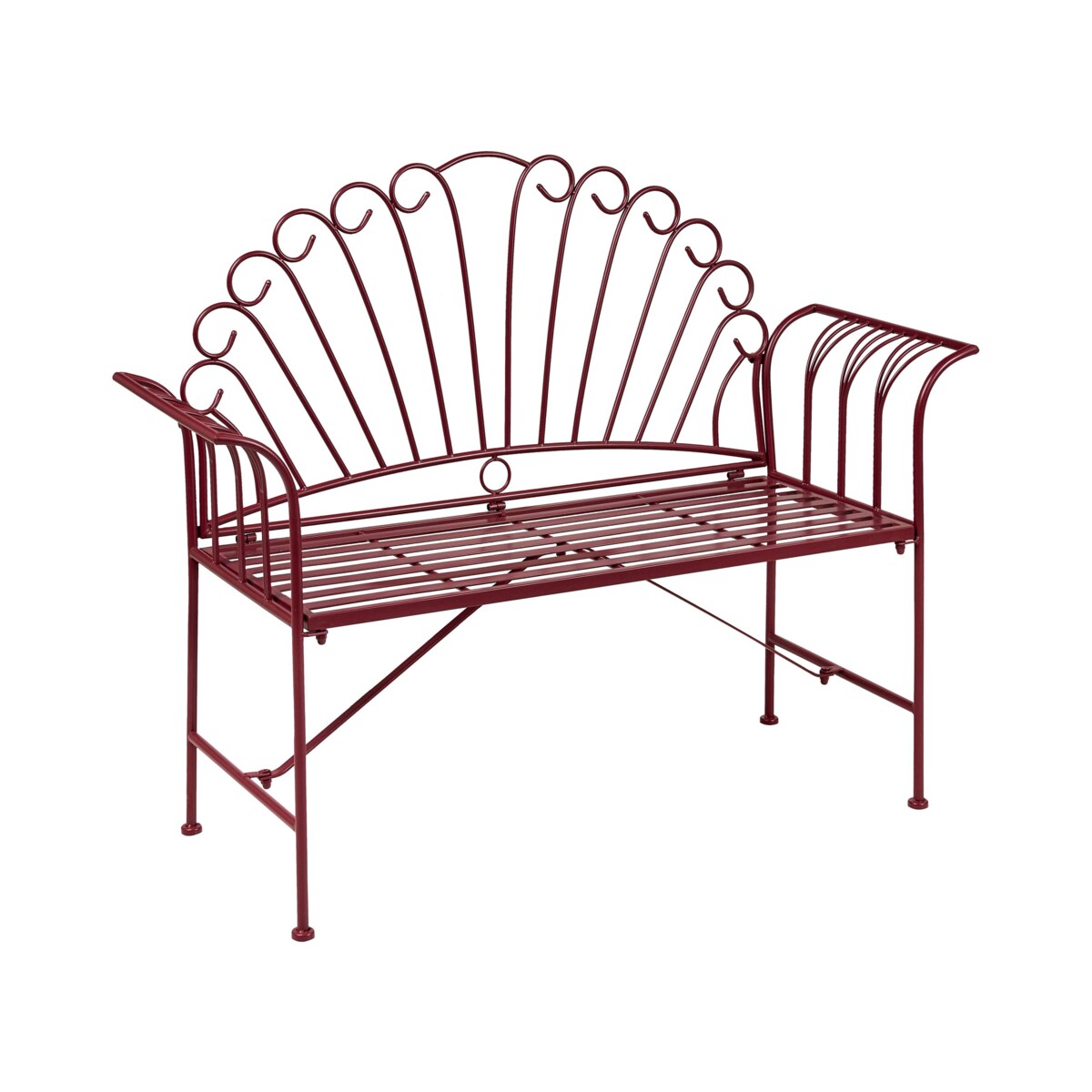 Zestaw mebli balkonowych CAVINIA Metal Burgundowy