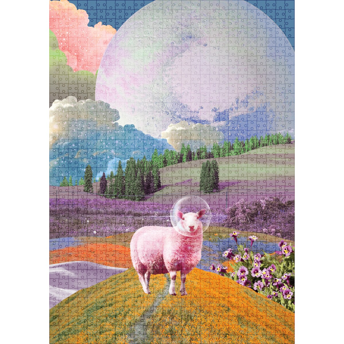 Muno Puzzle "Space Sheep" by Agnieszka Osiecka Puzzle 1000 el. w ozdobnej tubie