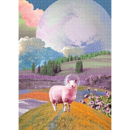 Muno Puzzle "Space Sheep" by Agnieszka Osiecka Puzzle 1000 el. w ozdobnej tubie