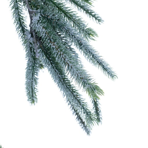 Girlanda Pine Tree 10x10x200cm frosted boże narodzenie, święta, świąteczne, biały-zielony, 10 x 10 x 200 cm