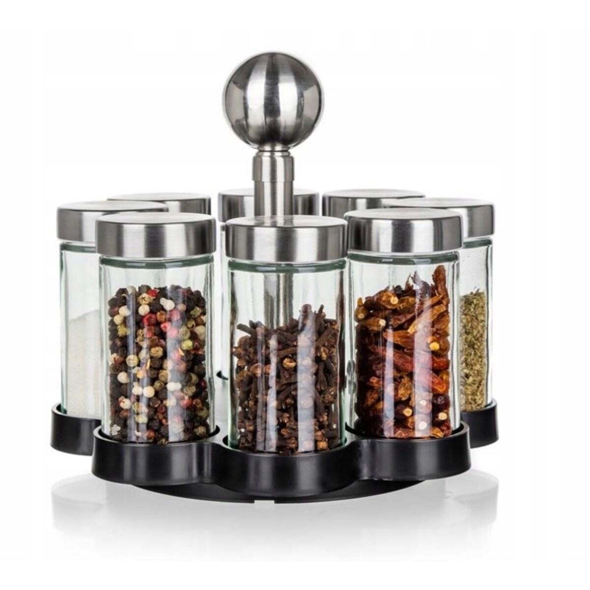 PRZYPRAWNIK pojemnik na przyprawy zestaw do kuchni w stojaku na prezent