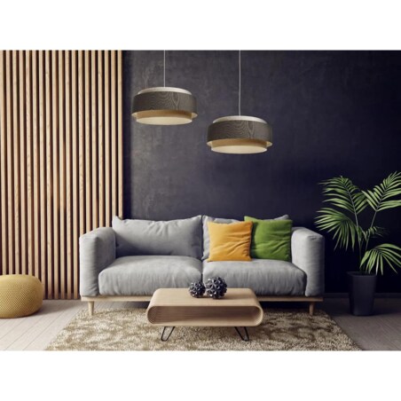 Lampa wisząca ERUTAN DUDU kremowa/szara/beżowa