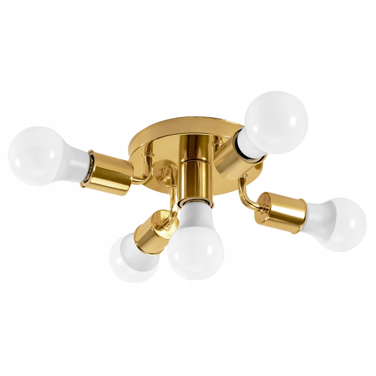 Lampa Sufitowa Reflektor Metalowa Round Gold 5