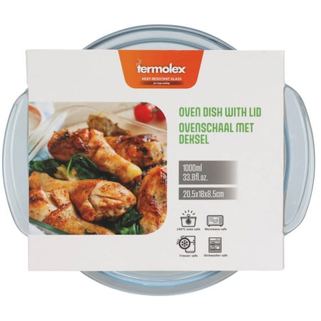 Naczynie żaroodporne z pokrywką