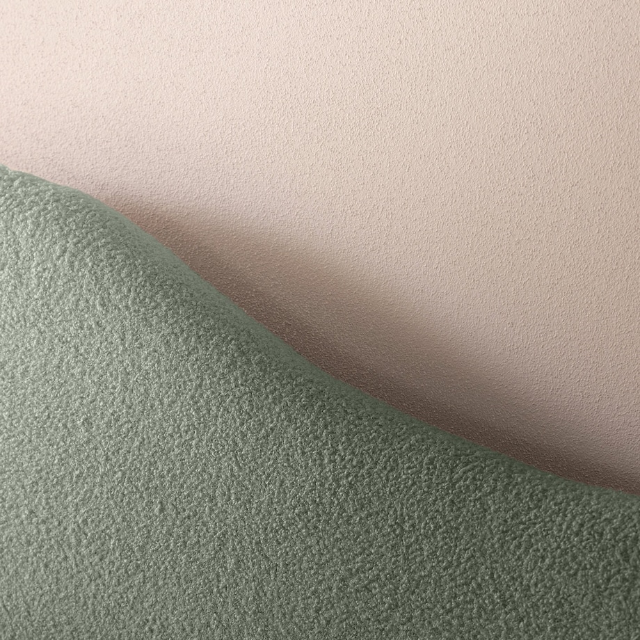 Łóżko tapicerowane 160x200 cm ciemnozielone bouclé Vibo