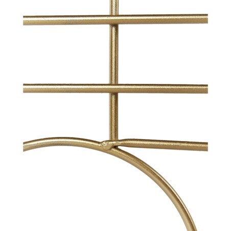 3-panelowy składany parawan pokojowy metalowy 100 x 170 cm złoty TURANIA