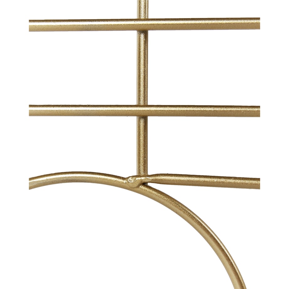 3-panelowy składany parawan pokojowy metalowy 100 x 170 cm złoty TURANIA