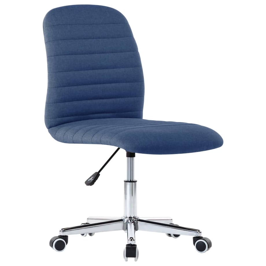 vidaXL Krzesła stołowe, 6 szt., niebieskie, obite tkaniną