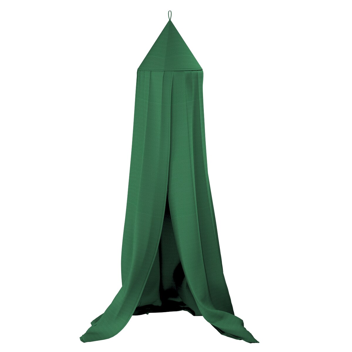 Baldachim do łóżeczka, butelkowa zieleń, fi 50cmx230cm, Happiness
