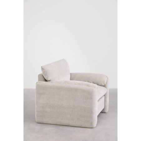 Fotel wypoczynkowy jasnoszary Serra