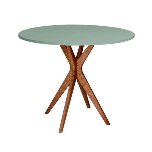 Stół okrągły CUTTI 80x80 szałwiowy/dąb