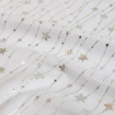 Obrus świąteczny, aksamitny, biały 140x360 cm