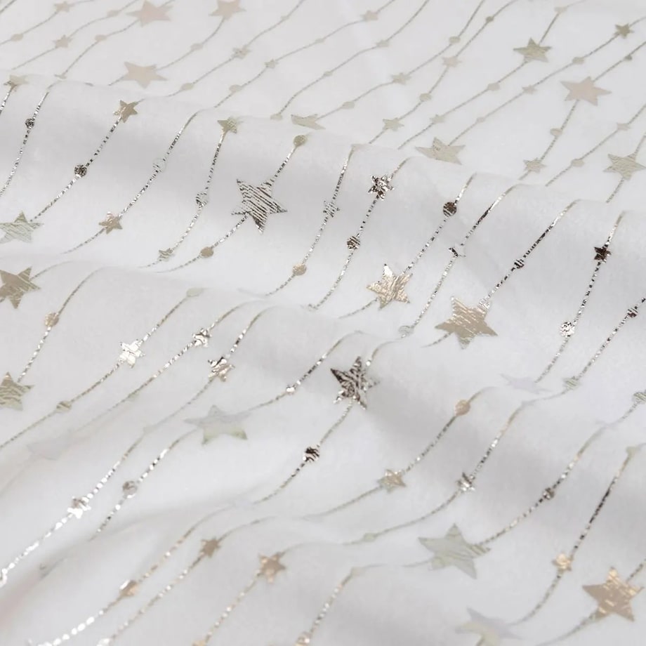 Obrus świąteczny, aksamitny, biały 140x360 cm