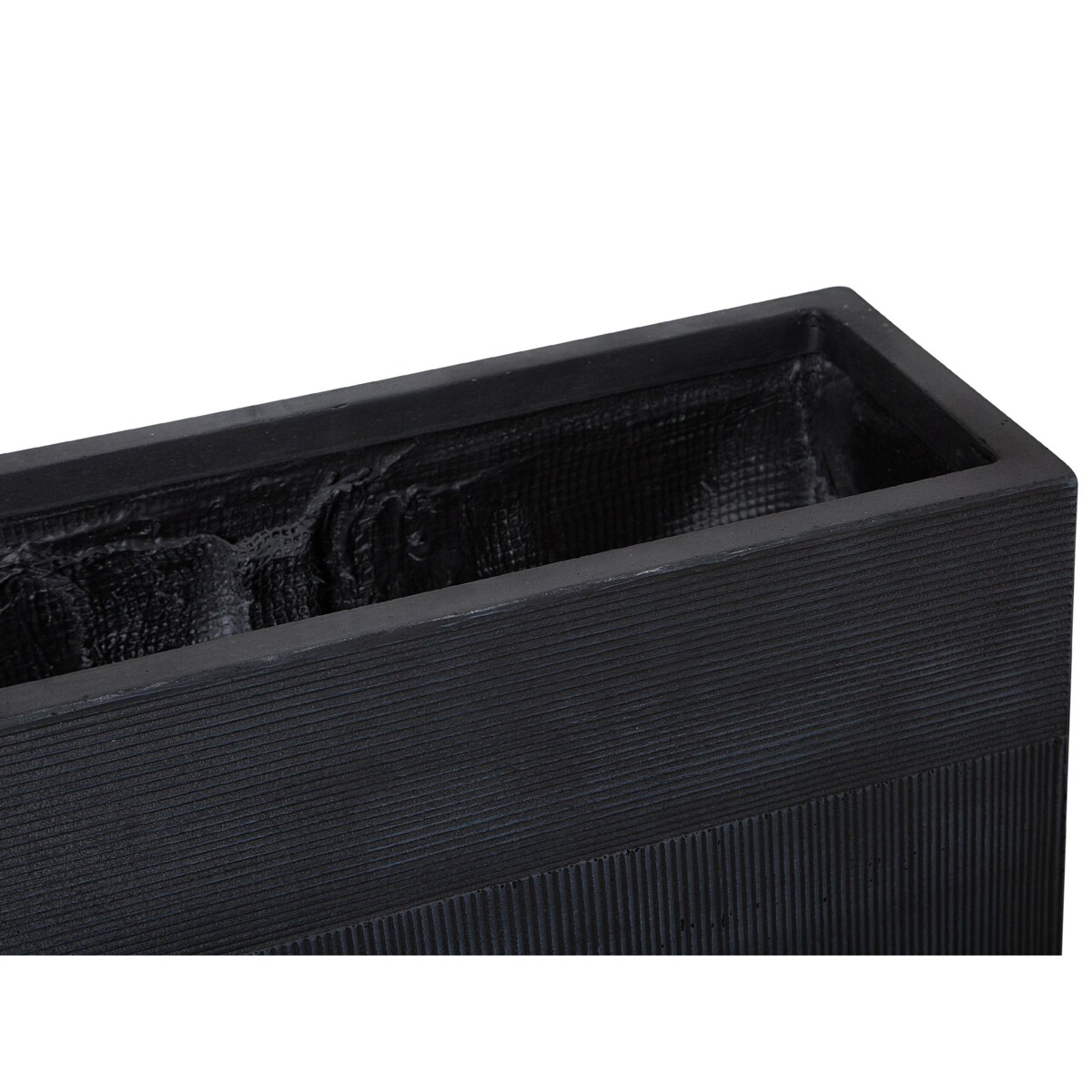 Doniczka 80 x 30 x 92 cm czarna THIMENA