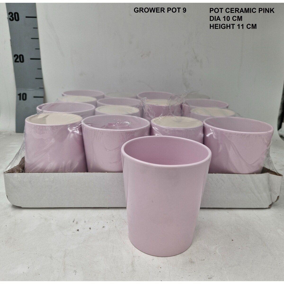 Doniczka ceramiczna | wysokość 10cm  Ø10 cm | Kolor: różowy