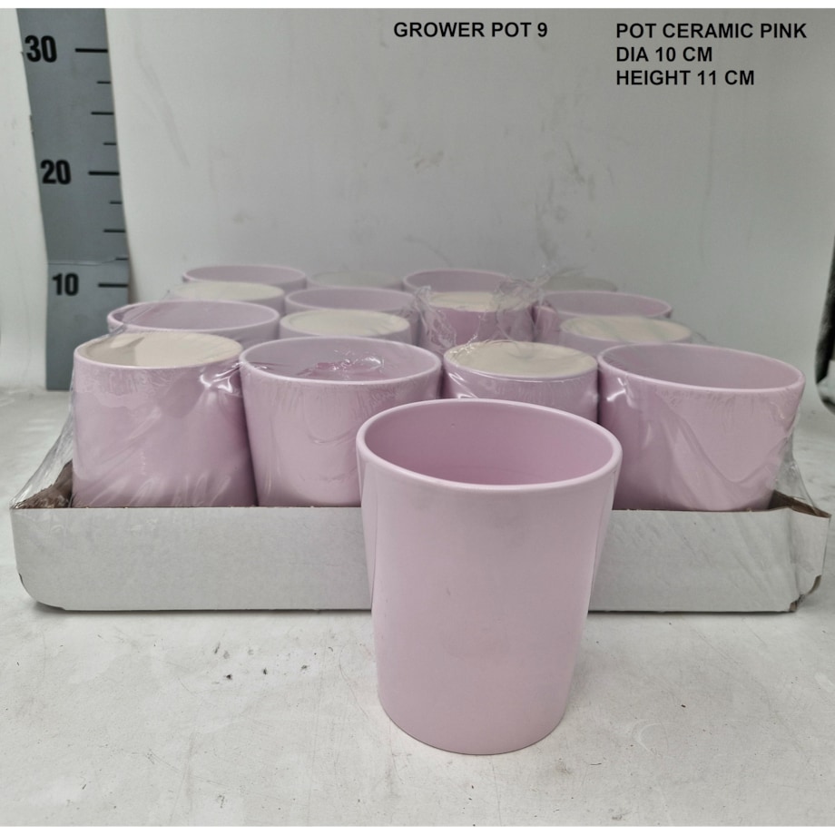 Doniczka ceramiczna | wysokość 10cm Ø10 cm | Kolor: różowy