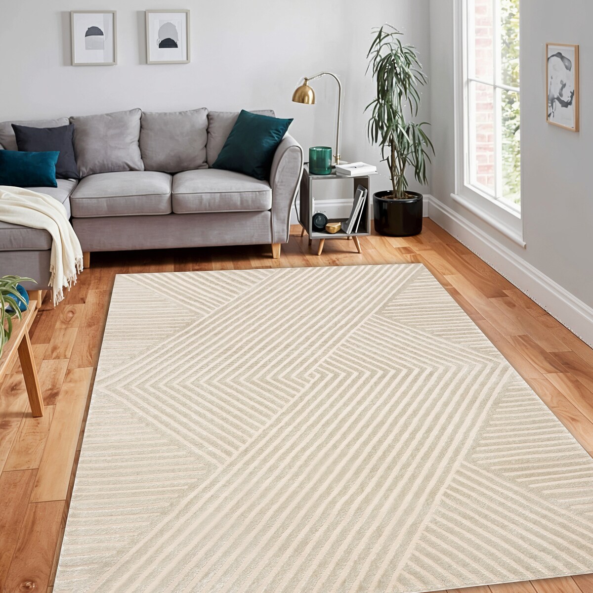 Dywan BALANCE 1503 taupe - Geometryczny, 240x330 cm